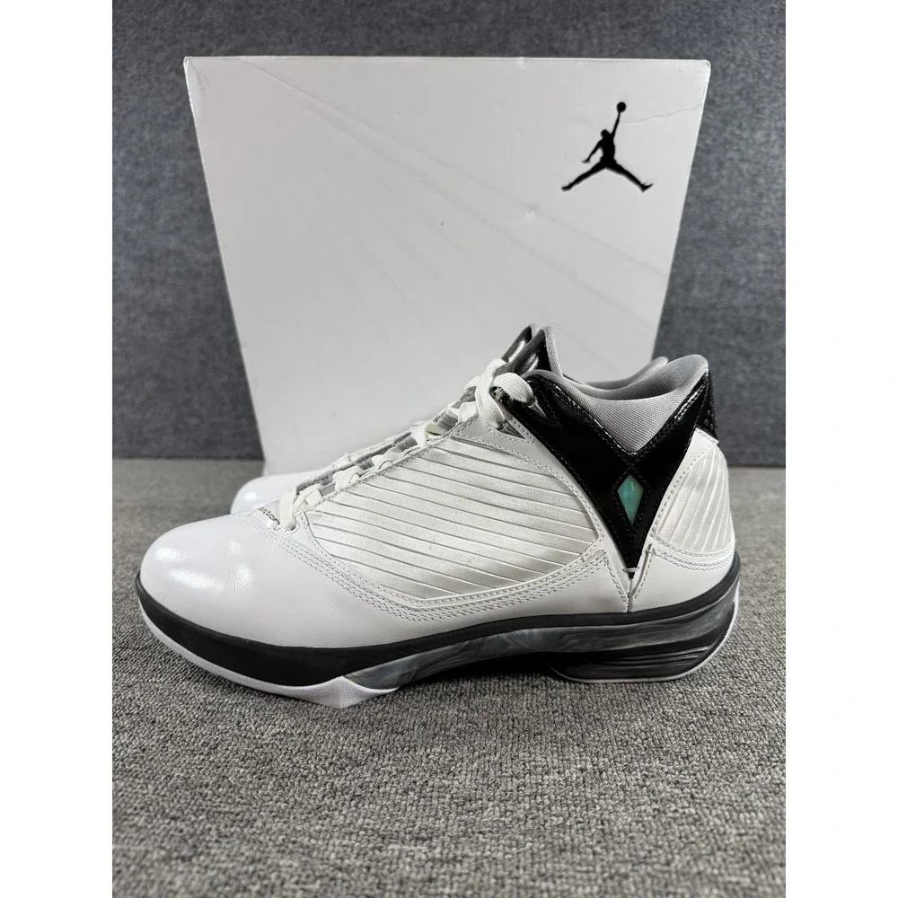 Jordan Air Jordan 2009 Shoes Mens 10.5 White Silver Black Sneakers 343084-161